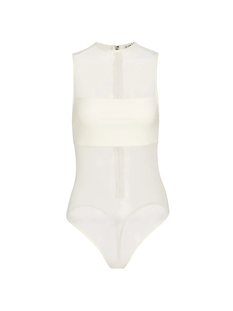 Nichol Mesh Sleeveless Bodysuit