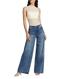 Nichol Mesh Sleeveless Bodysuit