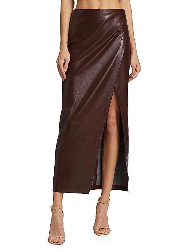Siobhan Faux Leather Skirt