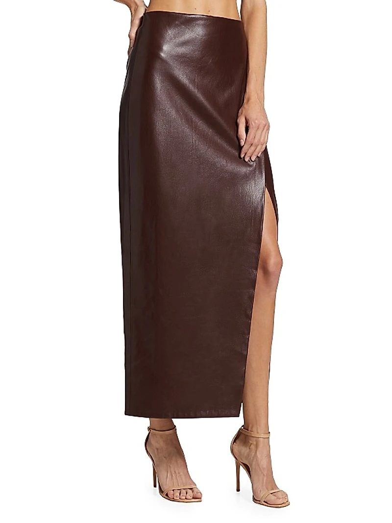 Siobhan Faux Leather Skirt