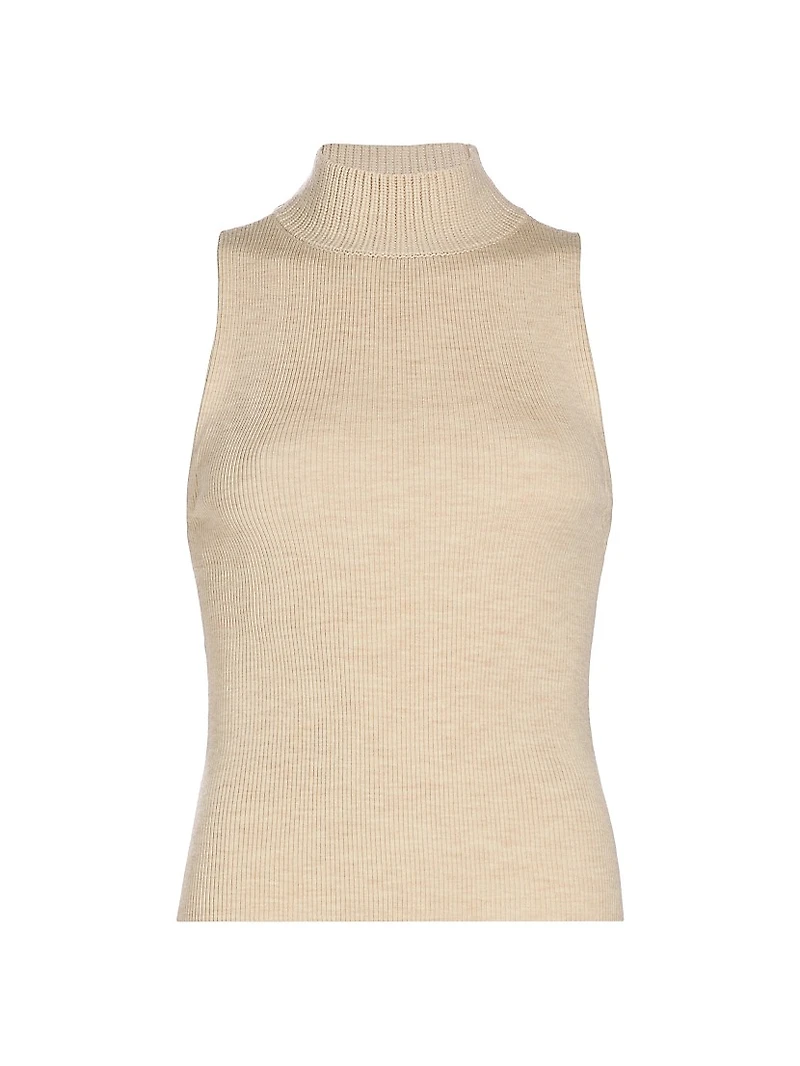 Darcey Sleeveless Wool-Blend Top