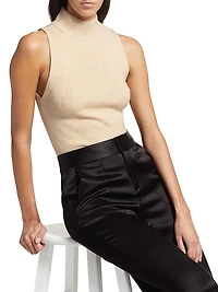 Darcey Sleeveless Wool-Blend Top