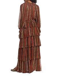 Marlanna Silk Chiffon Maxi Dress