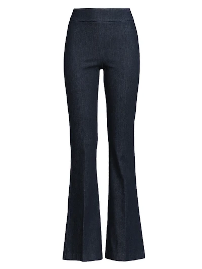 Bellini Stretch-Denim Boot-Cut Pants