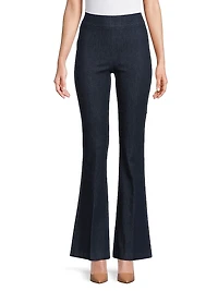 Bellini Stretch-Denim Boot-Cut Pants
