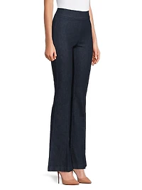 Bellini Stretch-Denim Boot-Cut Pants