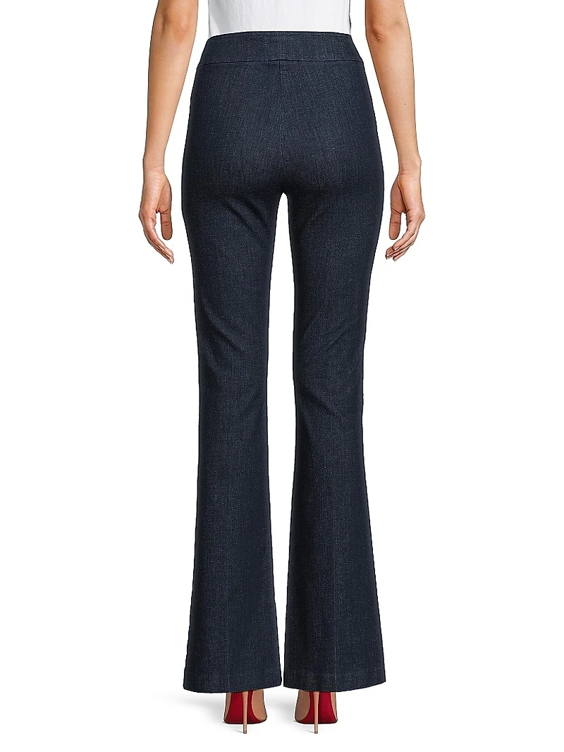 Bellini Stretch-Denim Boot-Cut Pants