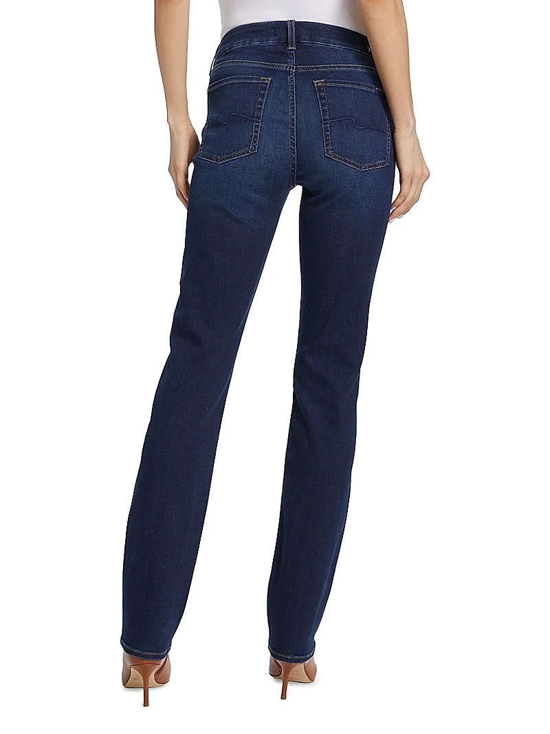 Kimmie High-Rise Stretch Straight-Leg Jeans