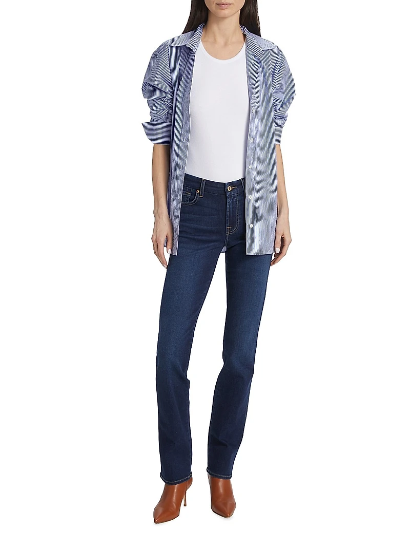 Kimmie High-Rise Stretch Straight-Leg Jeans