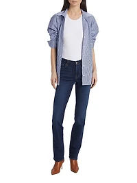 Kimmie High-Rise Stretch Straight-Leg Jeans