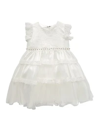 Baby Girl's & Little Embroidered Long-Sleeve Dress