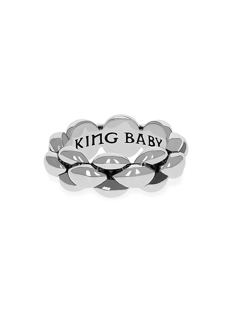 Infinity Link Medium Sterling Silver Ring