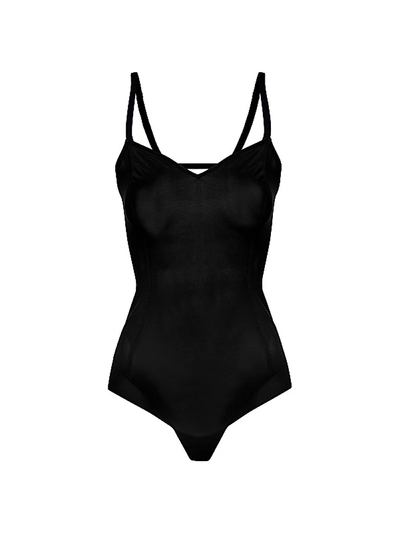 All Mesh Lowback Shape Bodysuit
