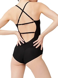 All Mesh Lowback Shape Bodysuit
