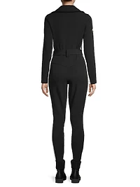 Cordova Belted Stripe Stretch Ski Suit