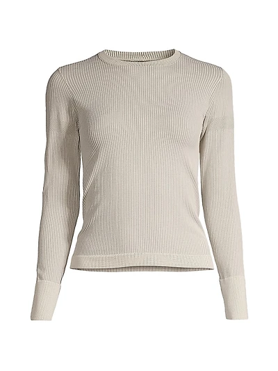 Baselayer Compression Rib-Knit Ski Top