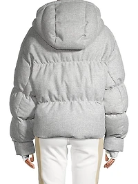 Aomori Shell Puffer Down Crop Ski Jacket