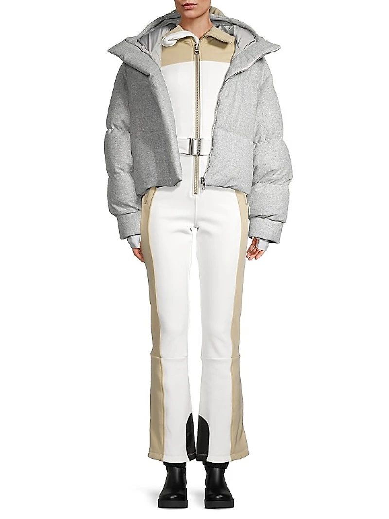 Aomori Shell Puffer Down Crop Ski Jacket