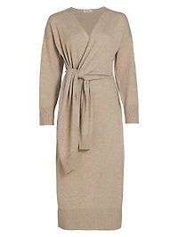 Skyla Knit Wrap Midi-Dress