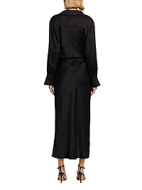 Talita Draped Front Maxi Dress