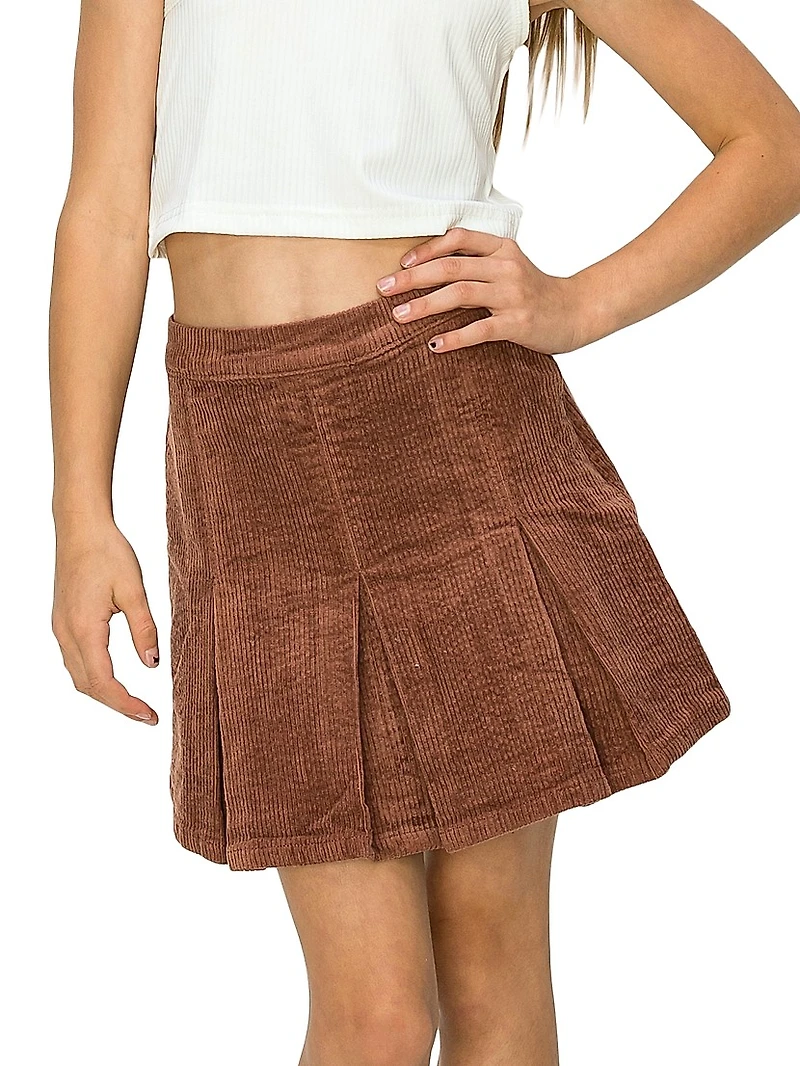 Little Girl's & Girl's Corduroy Tennis Skirt