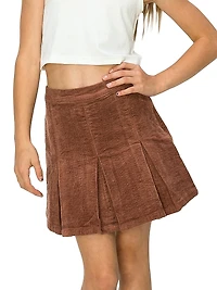 Little Girl's & Girl's Corduroy Tennis Skirt