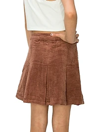 Little Girl's & Girl's Corduroy Tennis Skirt