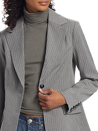 Serena Pin-Striped Tailored Blazer