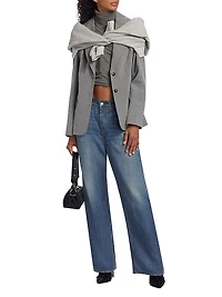 Serena Pin-Striped Tailored Blazer