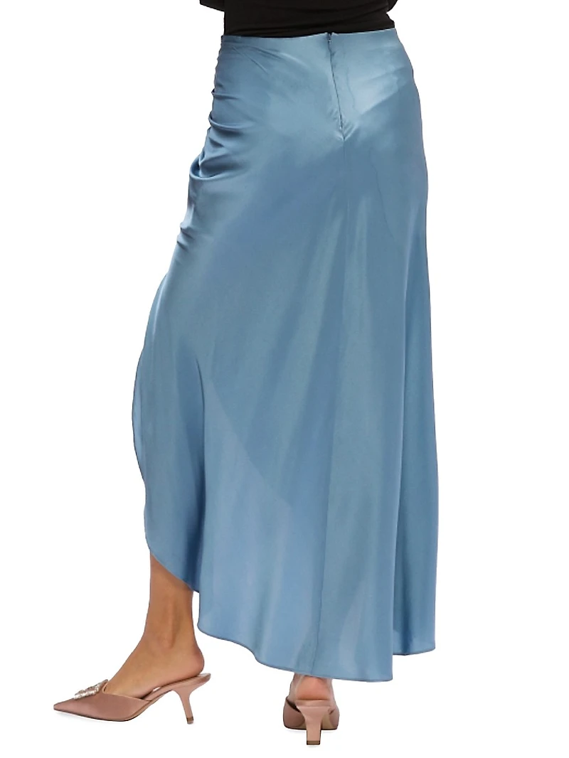 Tatum Silk-Blend Maxi Skirt