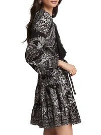 Sydney Silk-Blend Floral Minidress