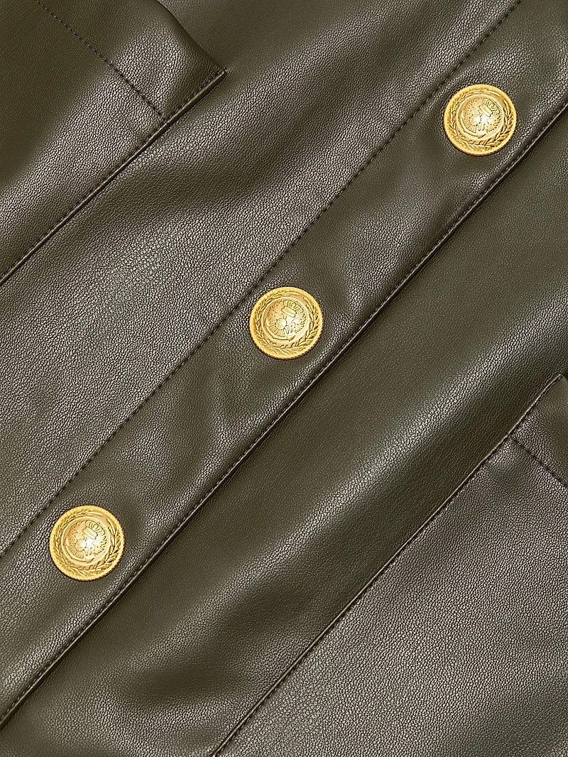 Truman Faux Leather Miniskirt