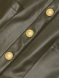Truman Faux Leather Miniskirt