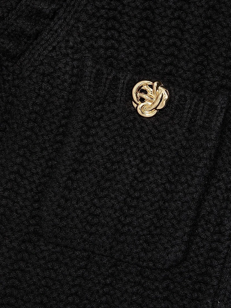Delilah Cropped Textured Cardigan