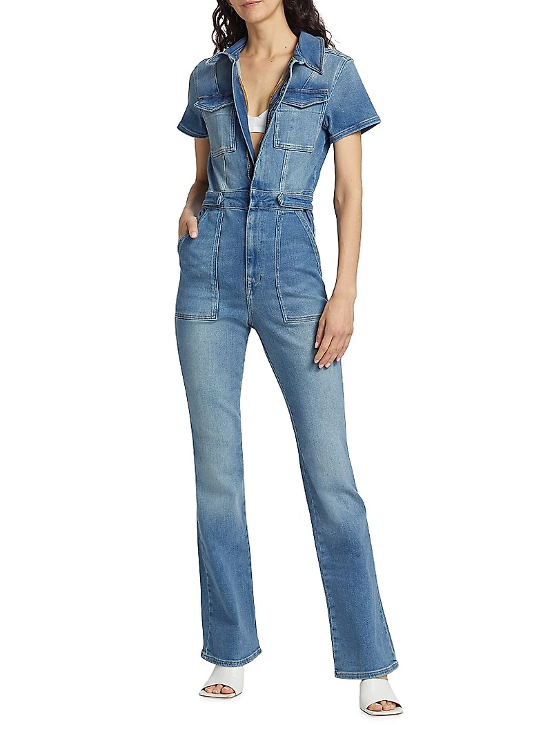 Fit For Success Stretch Denim Jumpsuit