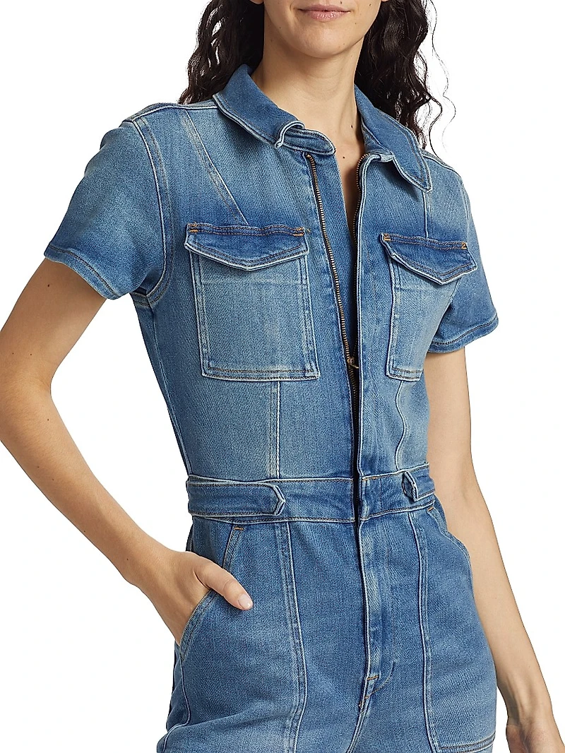Fit For Success Stretch Denim Jumpsuit