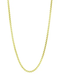 COLLECTION 14K Yellow Gold Lite Round Box Chain Necklace
