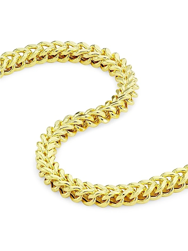 COLLECTION 14K Yellow Gold Semi-Solid Square Franco Chain Necklace