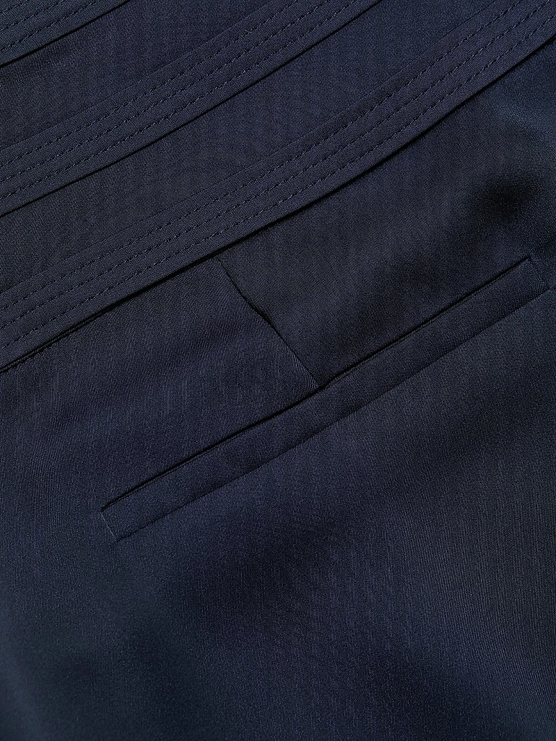 Joss Cropped Wide-Leg Satin Pants