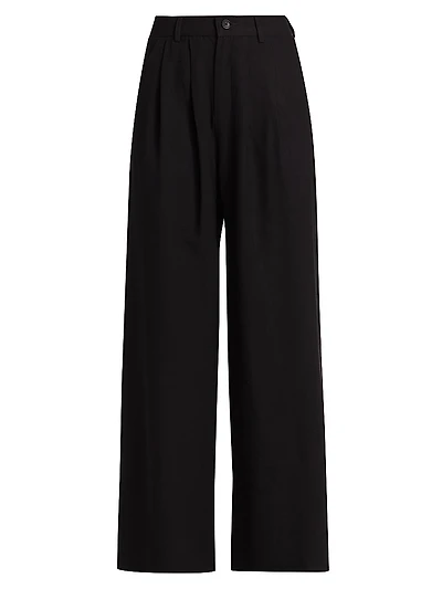 Fabi Pleated Straight Pants