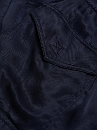 Washed Twill Paperbag Pants