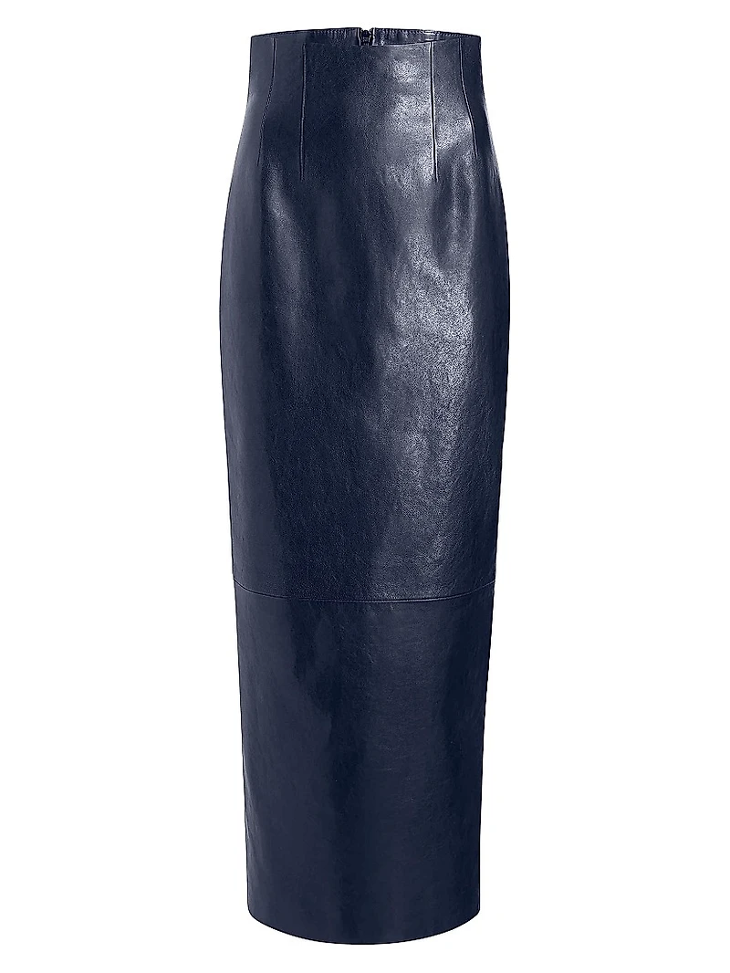 Loxley Leather Pencil Maxi Skirt