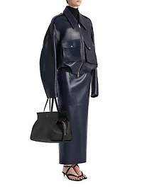 Loxley Leather Pencil Maxi Skirt