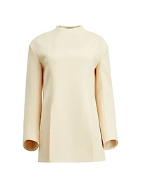 Mahni Crepe Slit Top