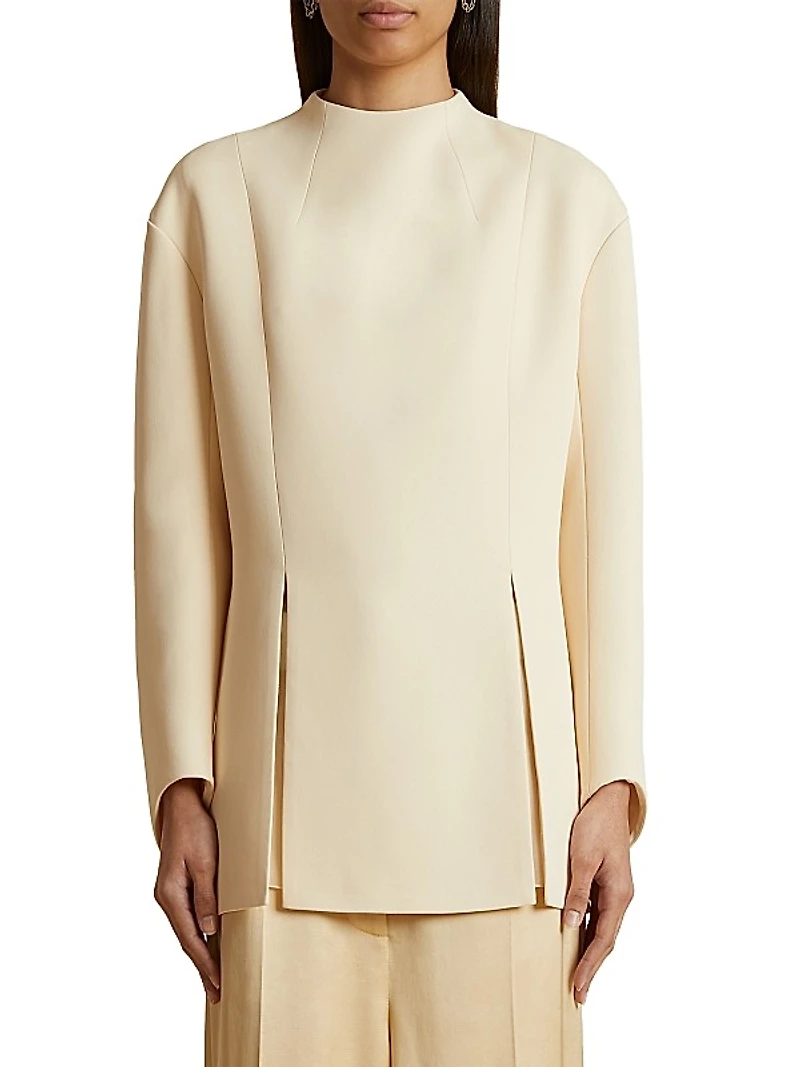 Mahni Crepe Slit Top