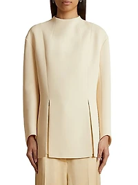 Mahni Crepe Slit Top