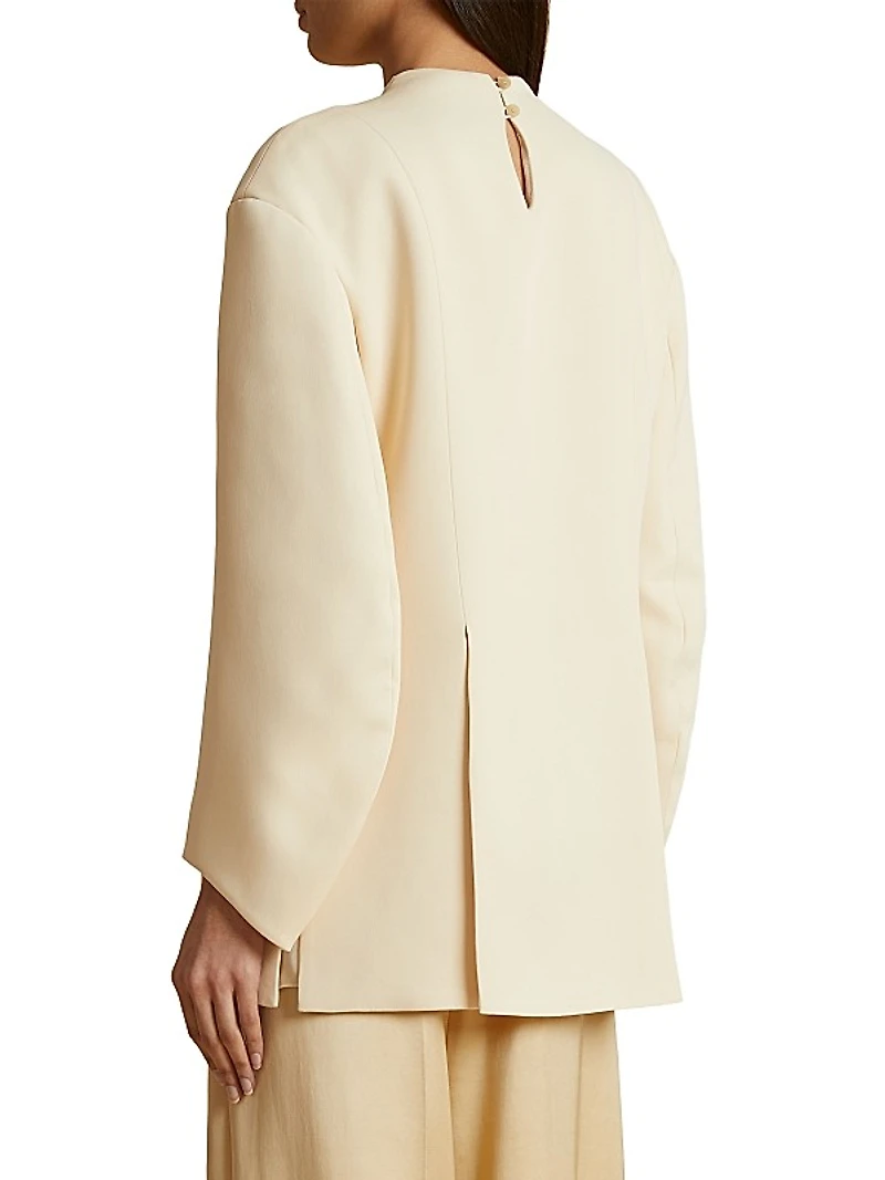 Mahni Crepe Slit Top