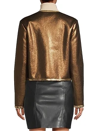 Melina Metallic & Faux Shearling Jacket