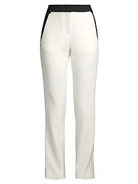 Reagan Two-Toned Straight-Leg Trousers