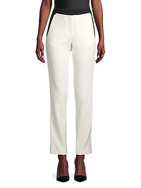Reagan Two-Toned Straight-Leg Trousers